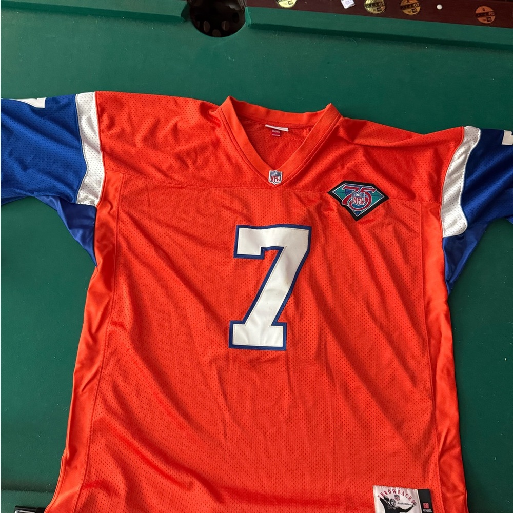 Throwback John Elway #7 Authentic Mitchell & Ness… - image 1